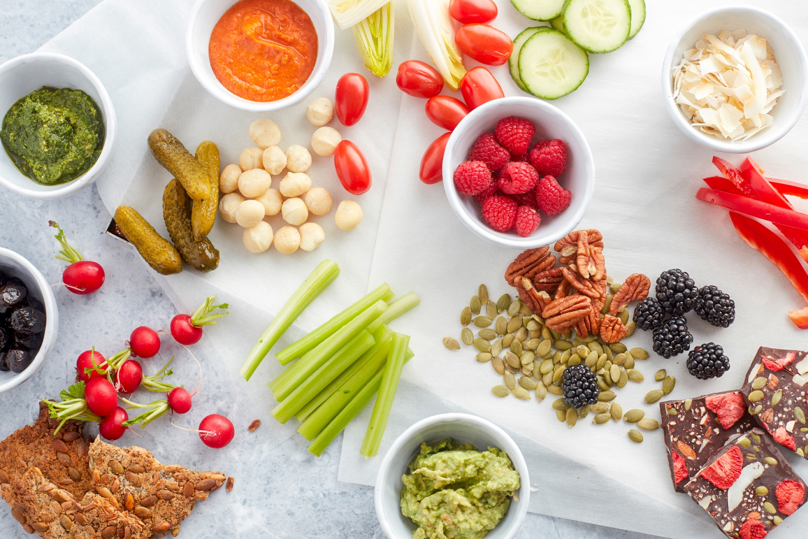 Easy Vegan Keto Snack Platter (low Carb, Paleo, Dairy Free)